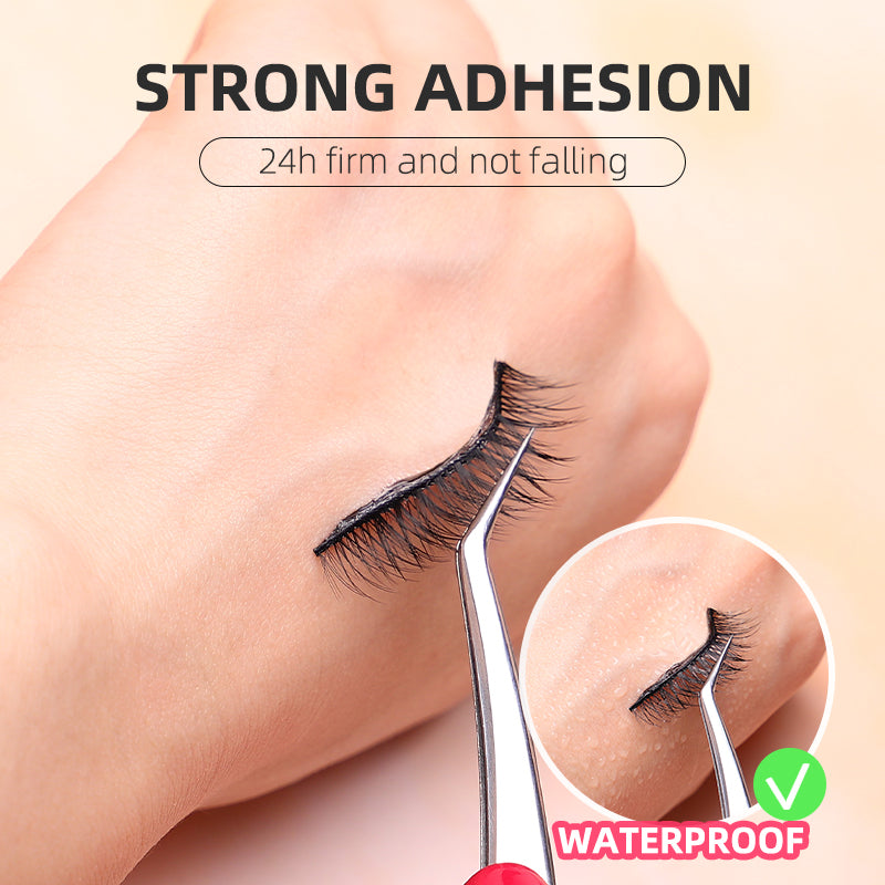 10 Packs Of Self-Adhesive Eyelash Strips Waterproof And Sweat-Proof With Transparent Self-Adhesive Jelly Strips For Any Eyelashes