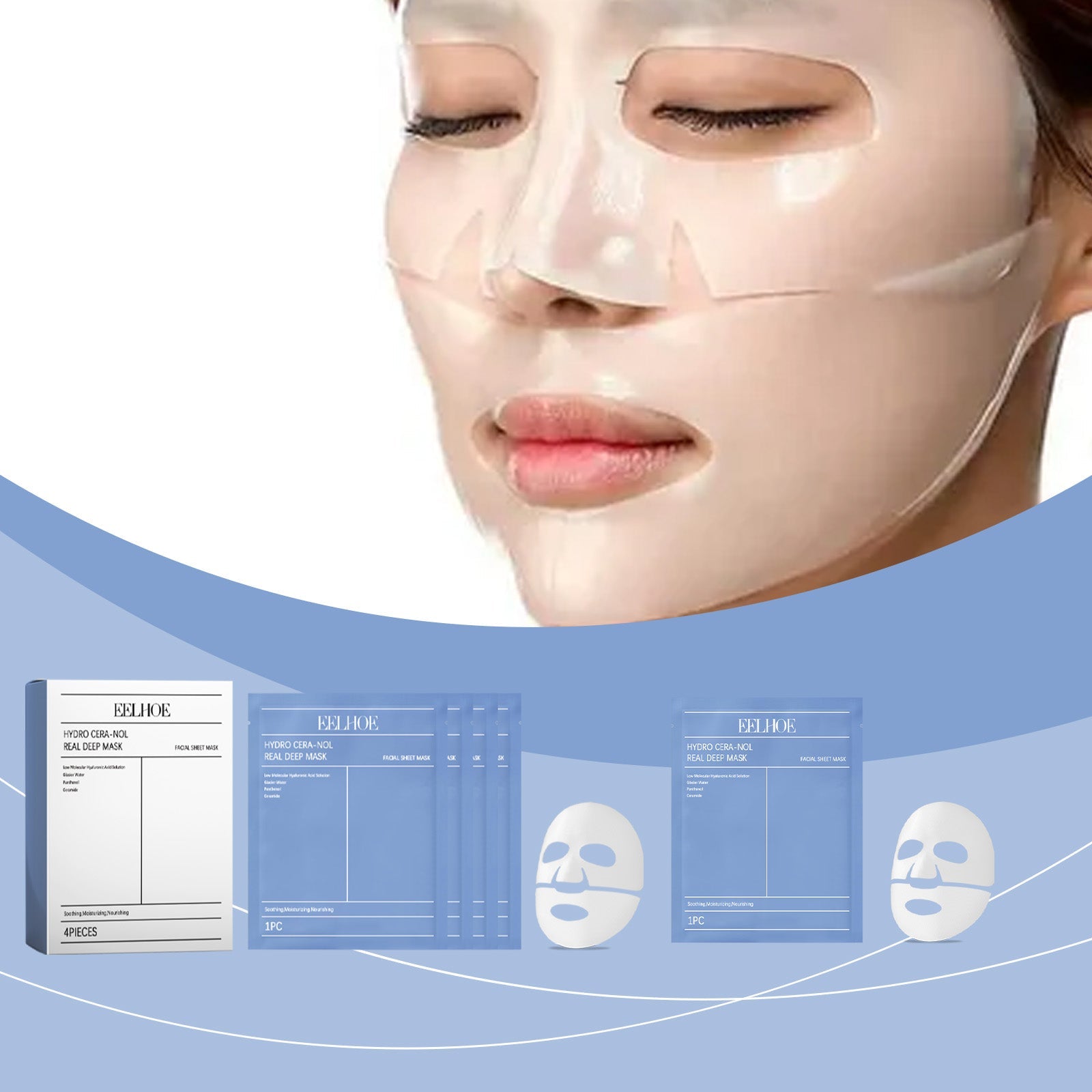 Deep Nourishing Moisturizing Mask Gently Moisturizes Facial Skin Hydrating Moisturizing Soft Moisturizing Skin Care Mask