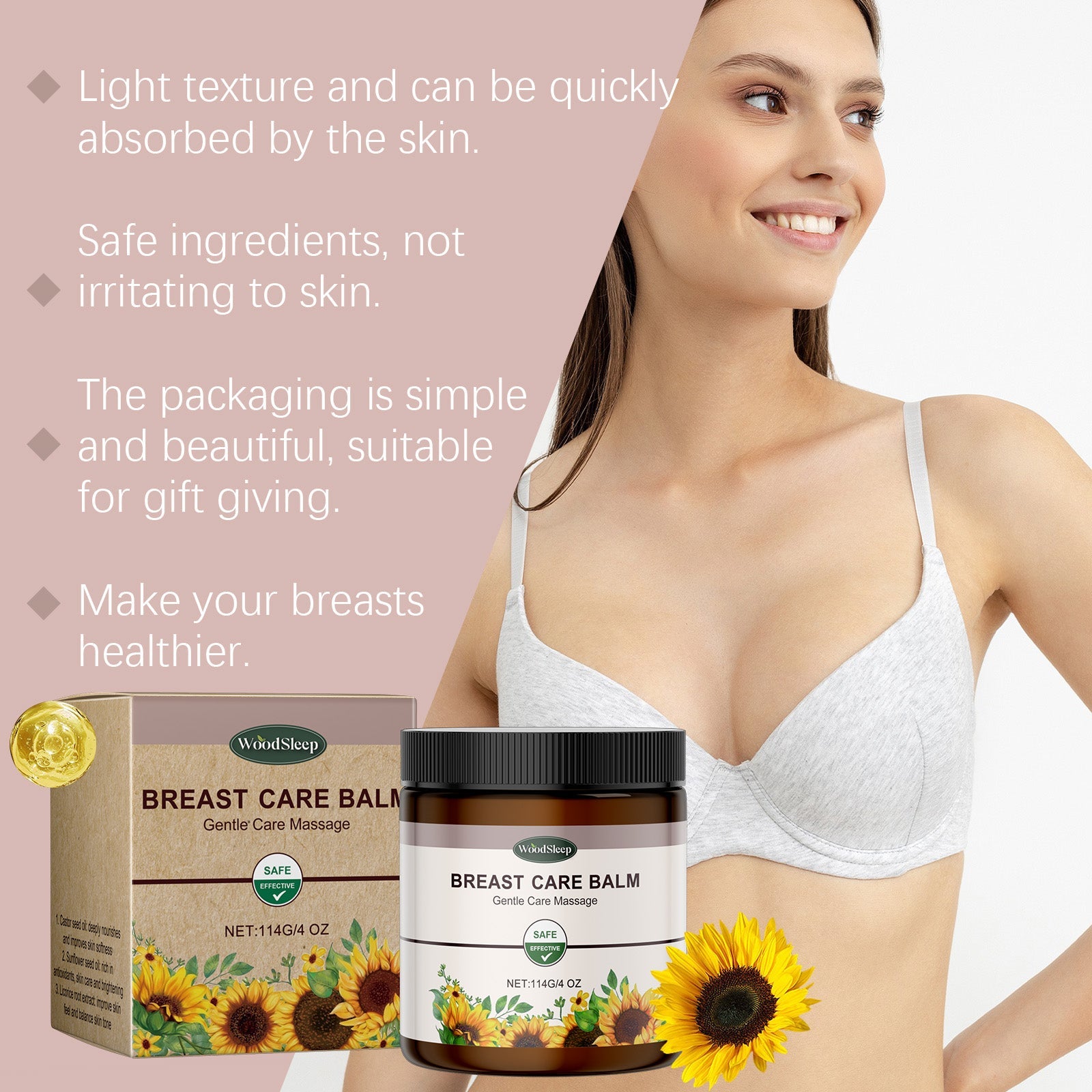 Herbal Chest Care Cream Mild Ingredients Daily Moisturizing And Repairing Chest Skin Care Cream