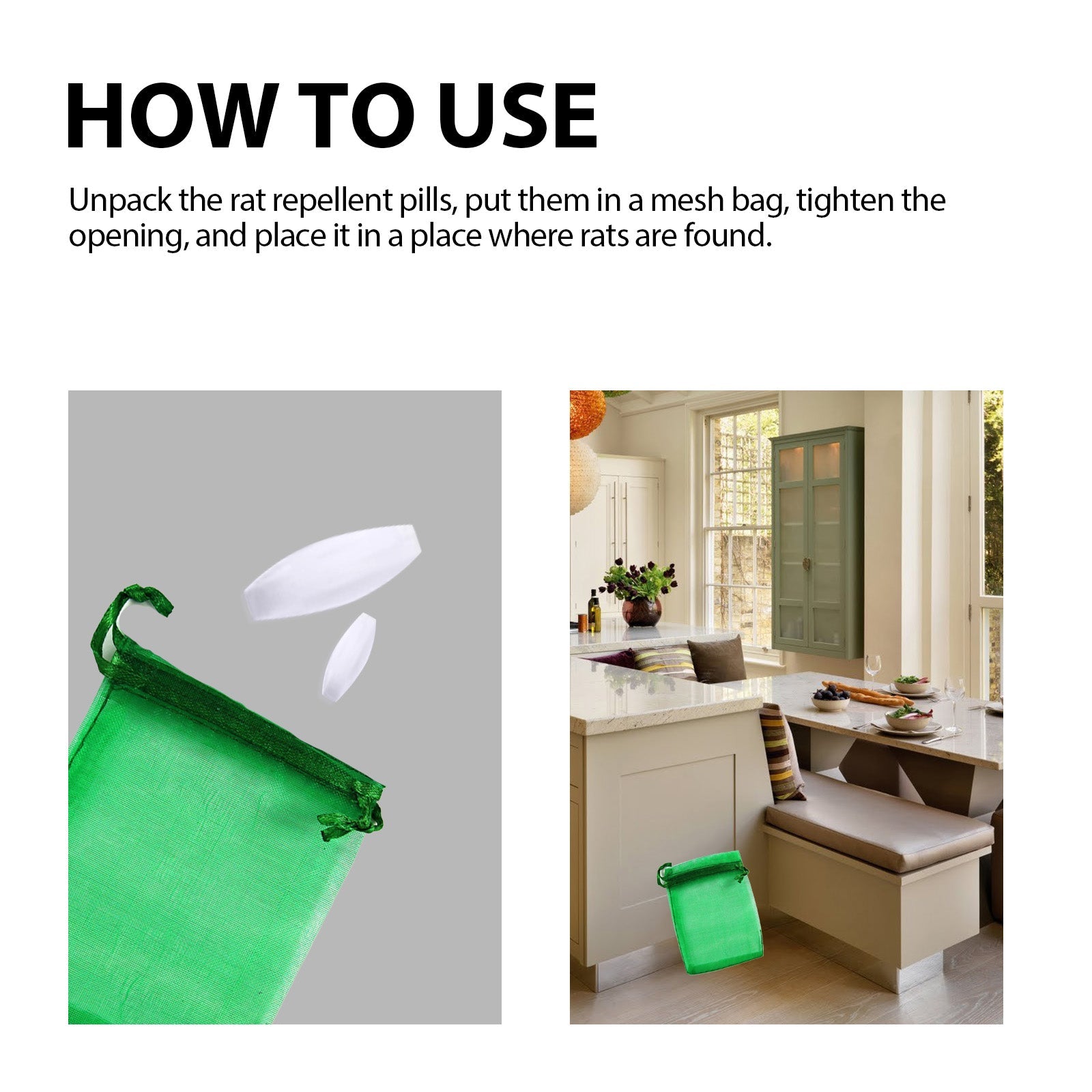 Mouse Repeller, Car Engine Outdoor Home Indoor Mouse Repellent Mouse Repellent Pill