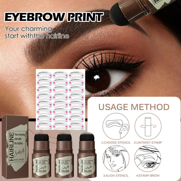 Hairline Brow Print Brow Cake Hairline Brow Print Natural Lazy Eyebrows Quick Makeup Brow Print