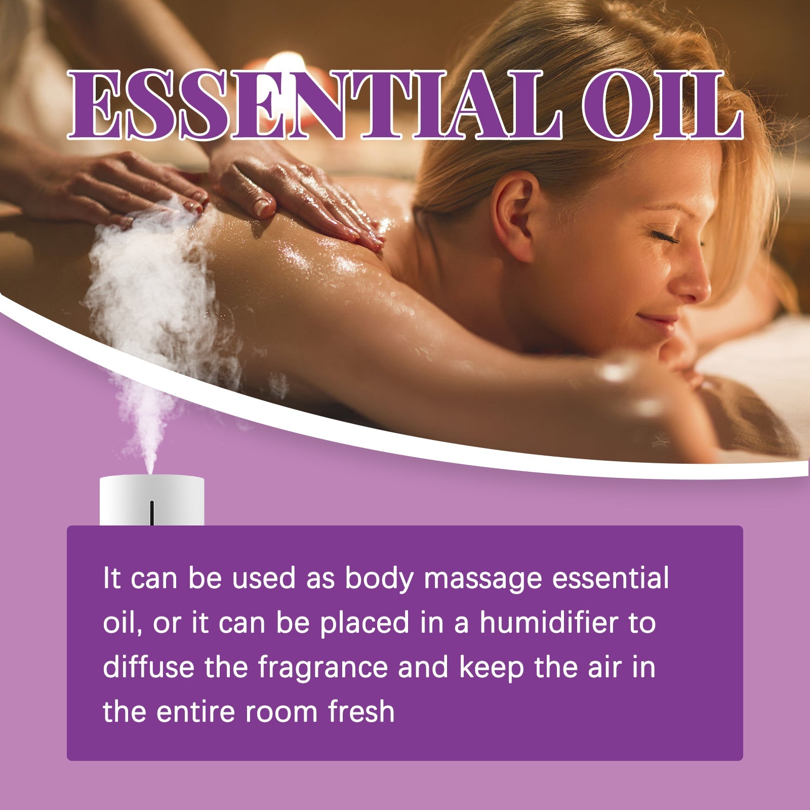 Lavender Essential Oil, Skin Moisturizing Whitening Beauty Firming Skin Relaxing Body Massage Essential Oil