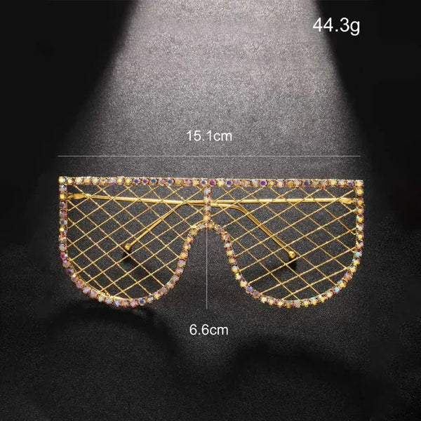 Hot tassel glasses frame no lens rhinestone glasses frame personality accessories female