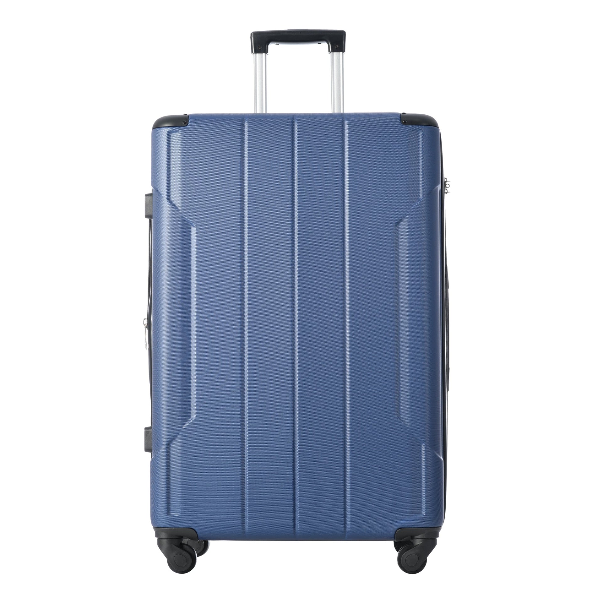 Hardshell Luggage Spinner Suitcase with TSA Lock Lightweight Expandable 24'' (Single Luggage) Blue + ABS + 24 Inch