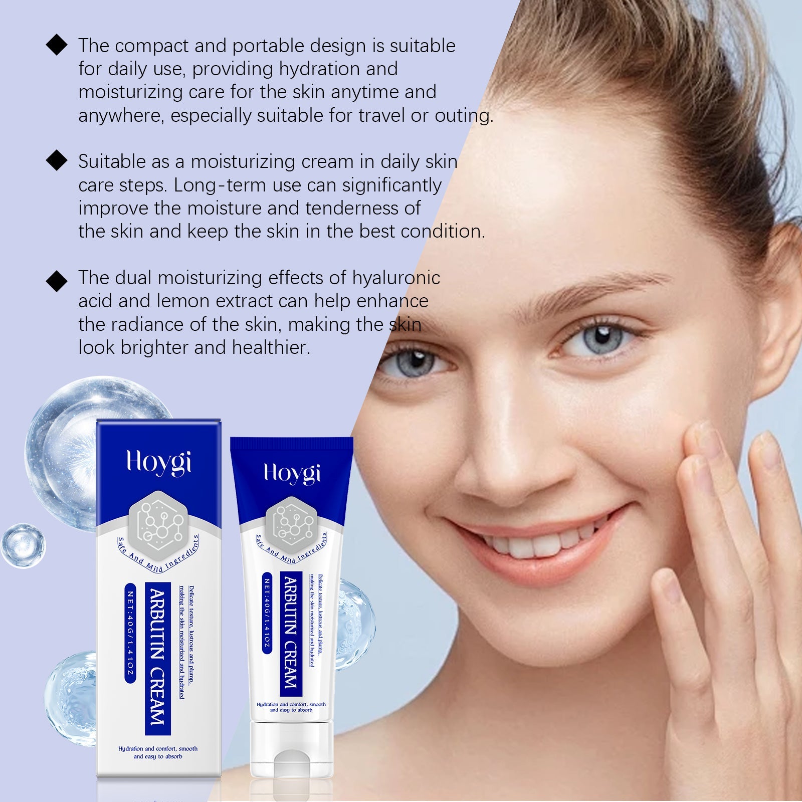 Arbutin Cream Moisturizer Facial Skin Care Hydrates Gently And Nourishes Soft And Radiant Skin