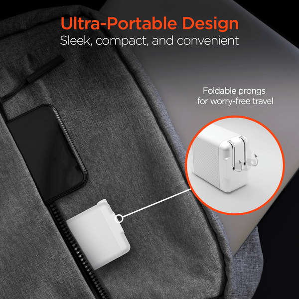 HyperGear SpeedBoost 25W USB-C PD + 12W USB Fast Wall Charger with PPS and 6ft MFi Lightning Cable