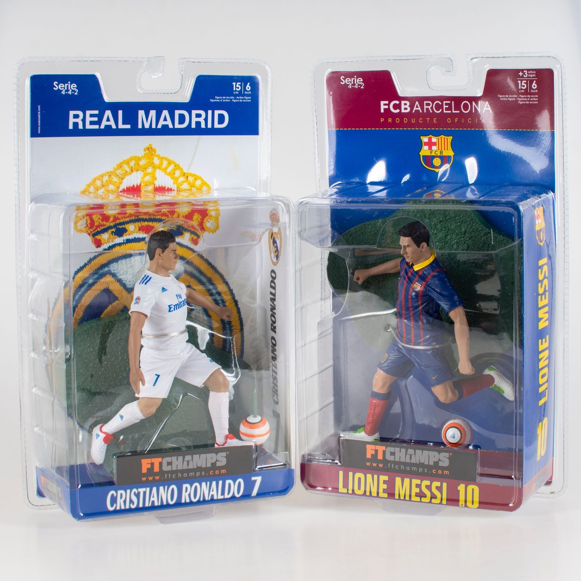 Sports football star Cristiano Ronaldo Lionel Messi Barcelona Real Madrid football fan commemorative figurine