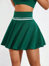 Ruched High Waist Mini Active Skirt