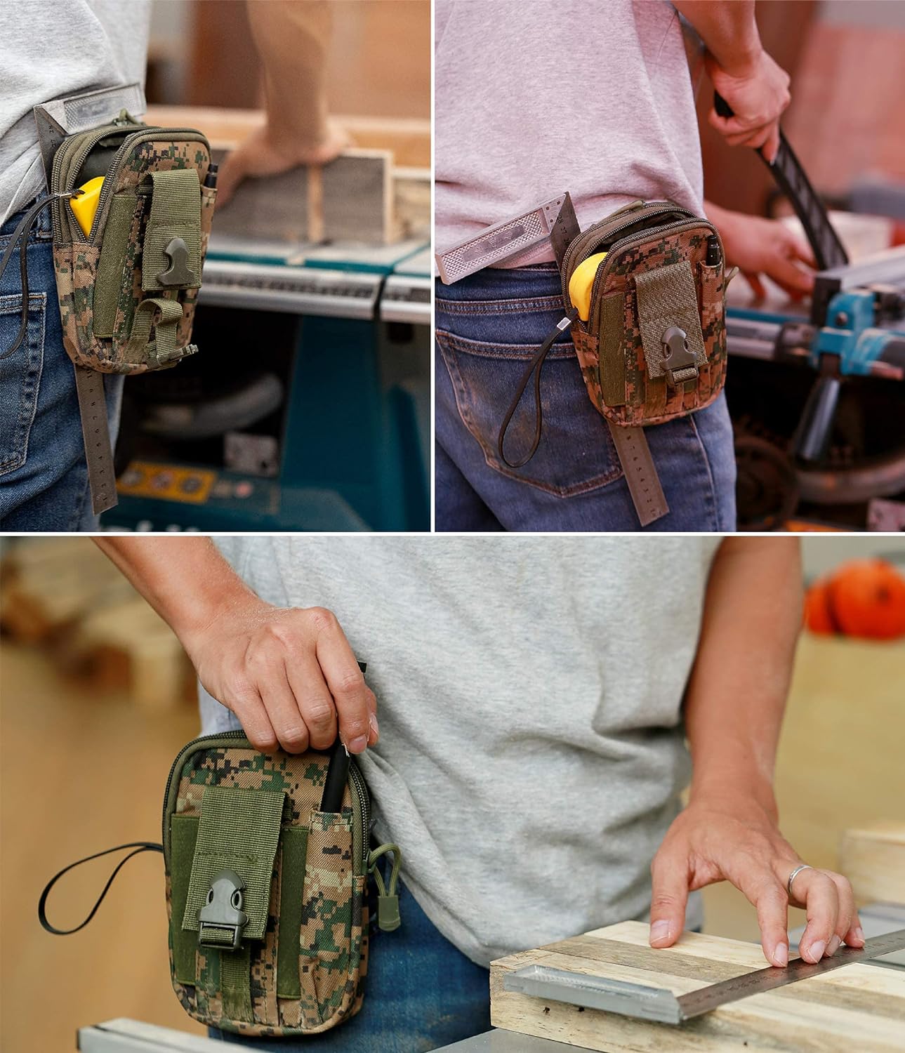 JupiterGear Tactical MOLLE Military Pouch Waist Bag for Hiking, Running and Outdoor Activities