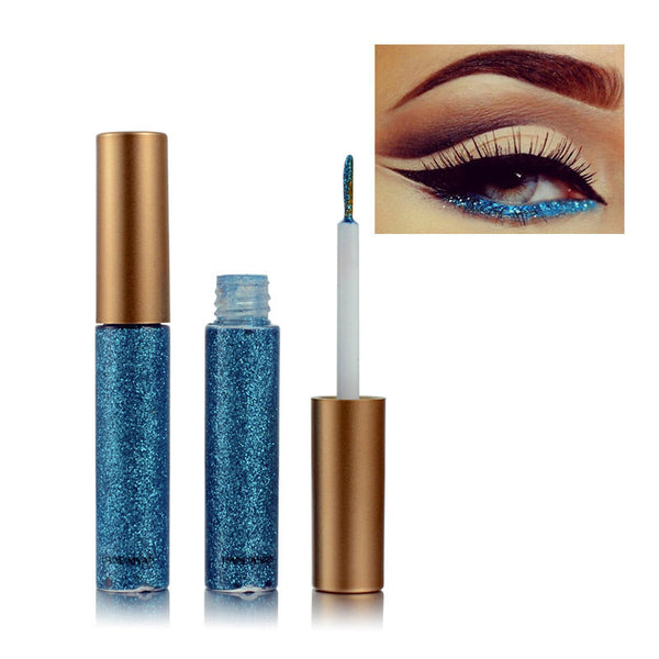 HANDAIYAN Explosive Glitter Liquid Eyeliner Set Sequin Pop Eyeliner Liquid 10 Pack