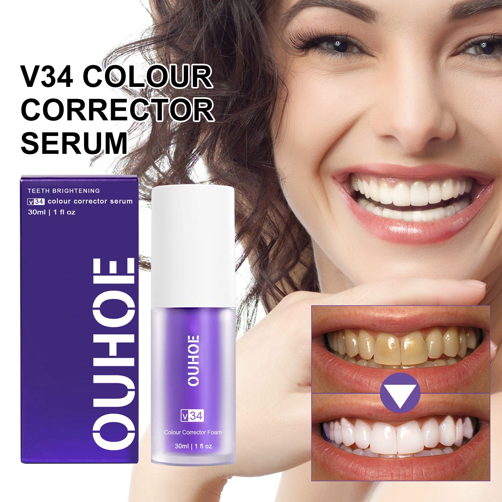 Teeth Whitening Serum, Cleans Teeth And Tartar, Freshens Breath, Protects Gums And Brightening Teeth Essence