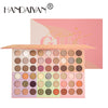 HANDAIYAN Popular 54 Color Eyeshadow Palette Earth Color Pearlescent Matte Glitter Powder Eye Shadow