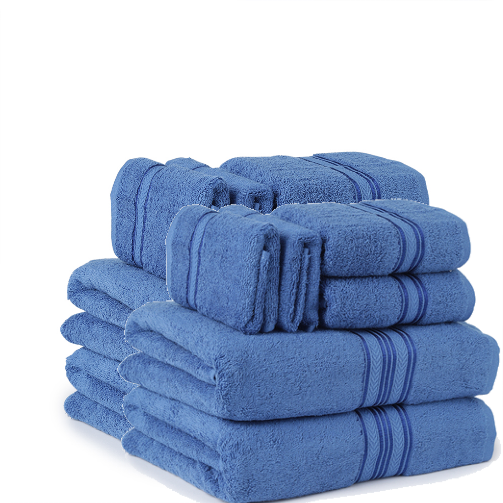 12-Piece Towel Set 100% Ringspun Cotton