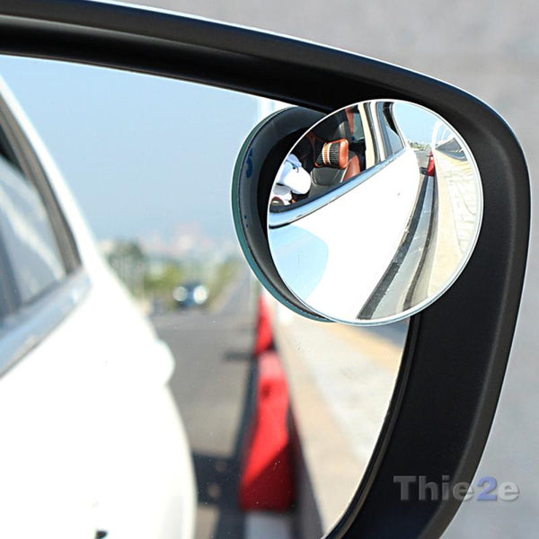 1 pair  360 Degree frameless ultrathin Wide Angle Round Convex Blind Spot mirror for parking Rear view mirror