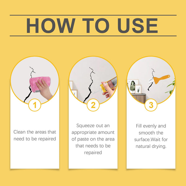 Wall Crack Repair Plaster Wall Damage Scratches Dents Cracks Nail Holes Repair Repair Wall Plaster