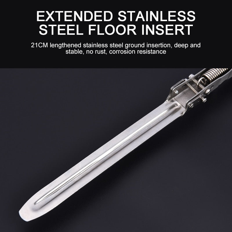 New Fishing Rod Holders Automatic Fishing Stainless Steel Pole Tackle Storage 32cm Outdoor Fishing Accessories Bracket Outdoor