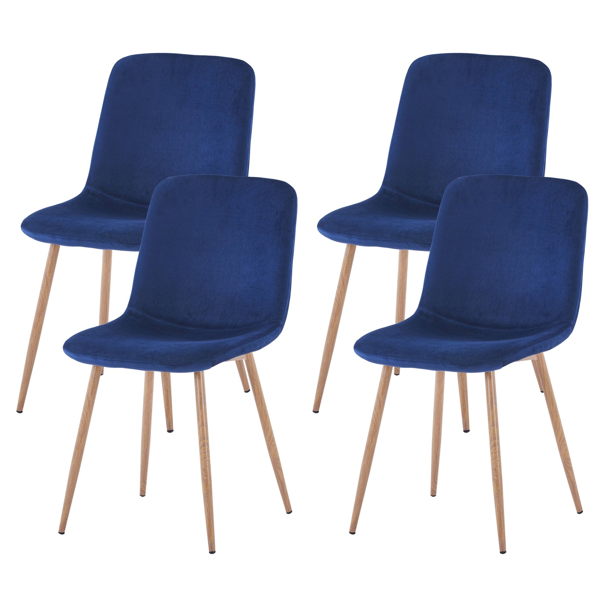 Dining Chair 4PCS（BLUE）Modern style New technology Suitable for restaurants cafes taverns