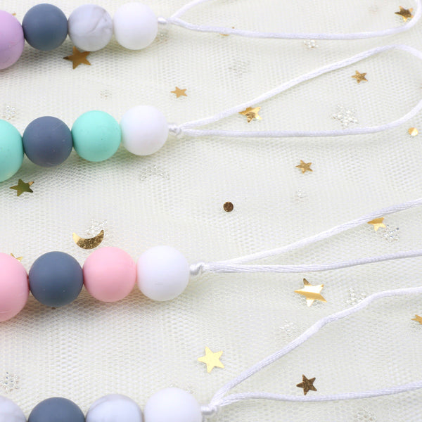 New baby pacifier chain clip teeth glue toy anti-drop chain silicone dinosaur pacifier chain baby products