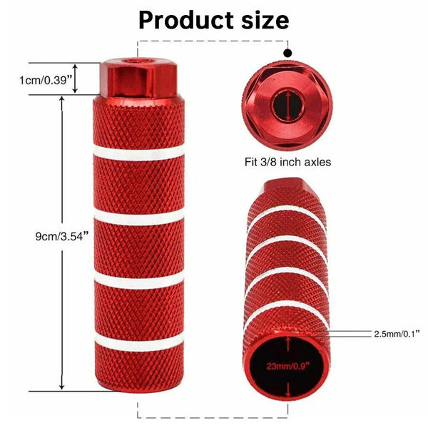 1 Pair Aluminum Alloy Anti - Skid BMX Bike Pegs