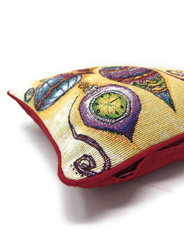 DaDa Bedding Set of 4 Pieces - Autumn Harvest Halloween & Christmas Ornaments Holiday Tapestry Throw Pillow Covers Bundle Pack - 16