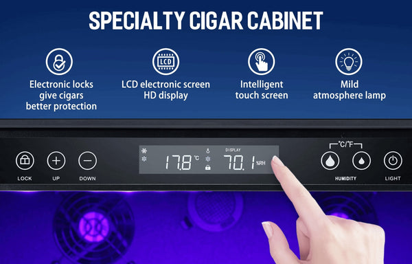 15 Inch Cigar Humidor Electric Humidor Black X5196H