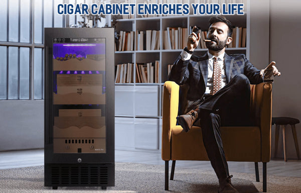 15 Inch Cigar Humidor Electric Humidor Black X5196H