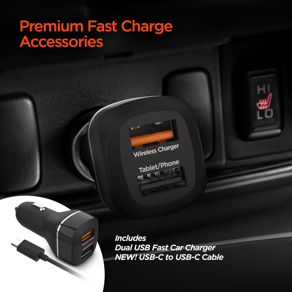 HyperGear Gravity 15W Wireless Fast Charge Mount - Hands-Free