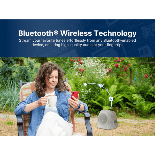 Emerson Rock Party Solar Multicolor LED Bluetooth Outdoor Speaker