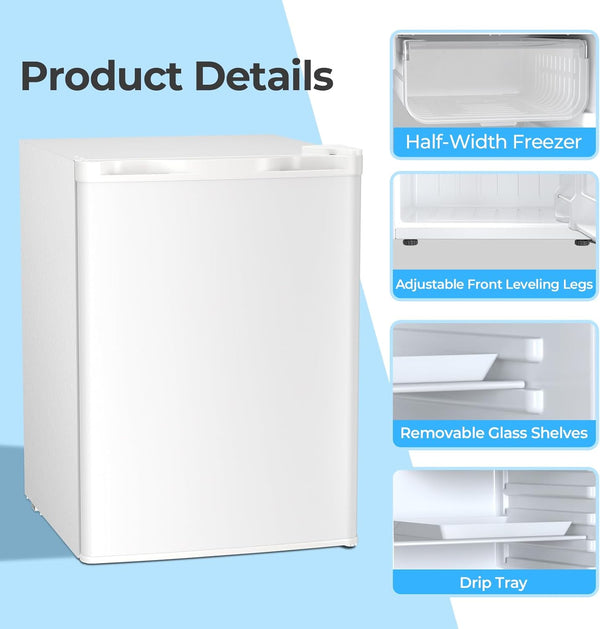 1.6\2.6\3.2 cu. ft Mini Fridge with Freezer