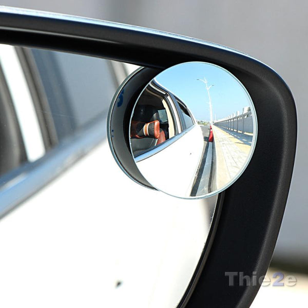 1 pair  360 Degree frameless ultrathin Wide Angle Round Convex Blind Spot mirror for parking Rear view mirror