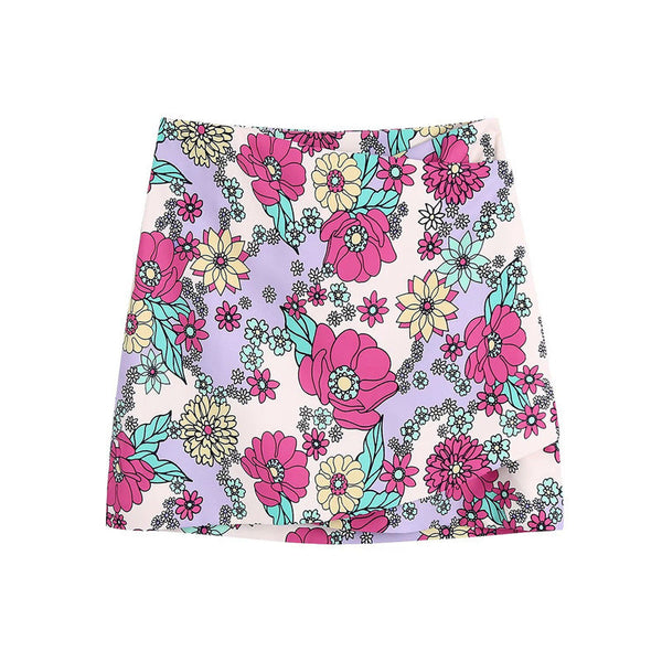 Fashionable and Sexy Women's Floral Print Skirt with Style