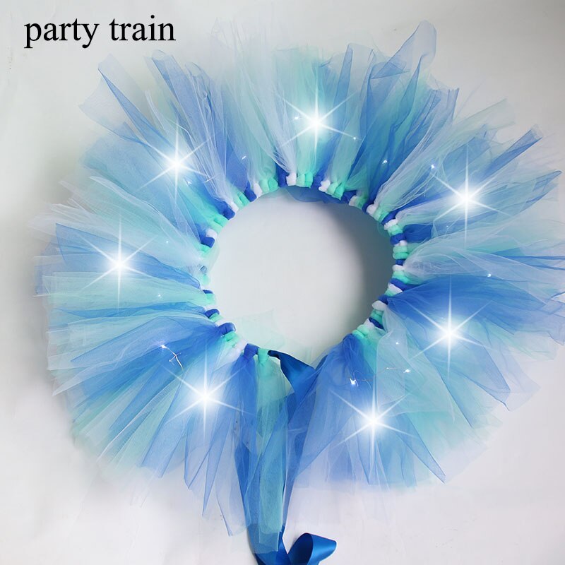 Arrival Women Tulle Tutu Skirt Sexy Mini Fancy Adult Petticoat Fluffy Yarn Ballet Dance Halloween Led Light Up