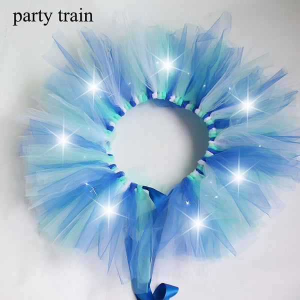 Arrival Women Tulle Tutu Skirt Sexy Mini Fancy Adult Petticoat Fluffy Yarn Ballet Dance Halloween Led Light Up