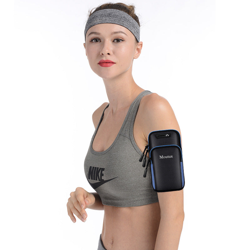 Running phone arm bag men's and women's fitness equipment outdoor handbag wrist bag apple x arm bag sports phone arm cover