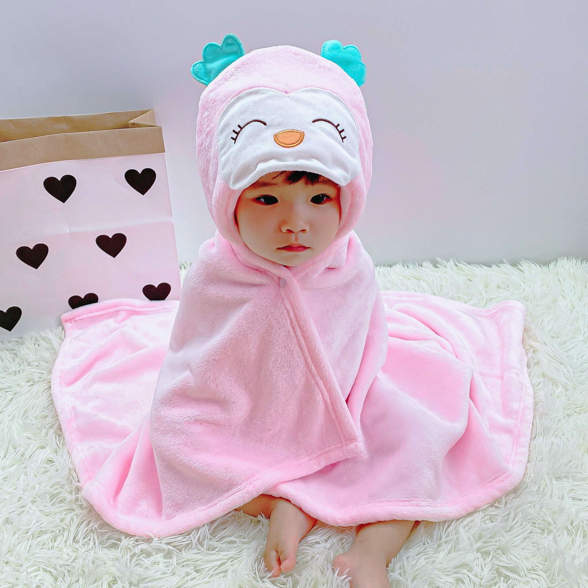 Infant Baby Cloak Cloak Quilt Multi-style Cartoon Flannel Quilt