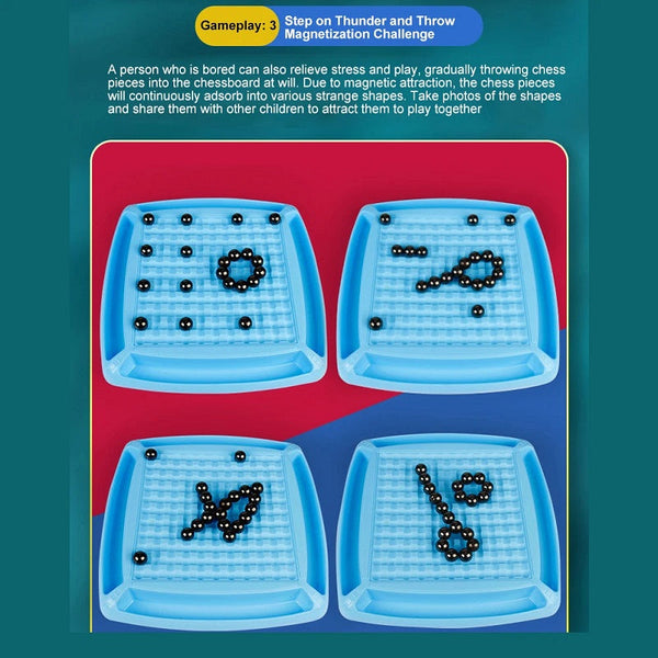 Magnetic Battle Chess Portable Magnetic Effect Chess Set Improve Creativity Logic Thinking Party Supplies for Family Reunions