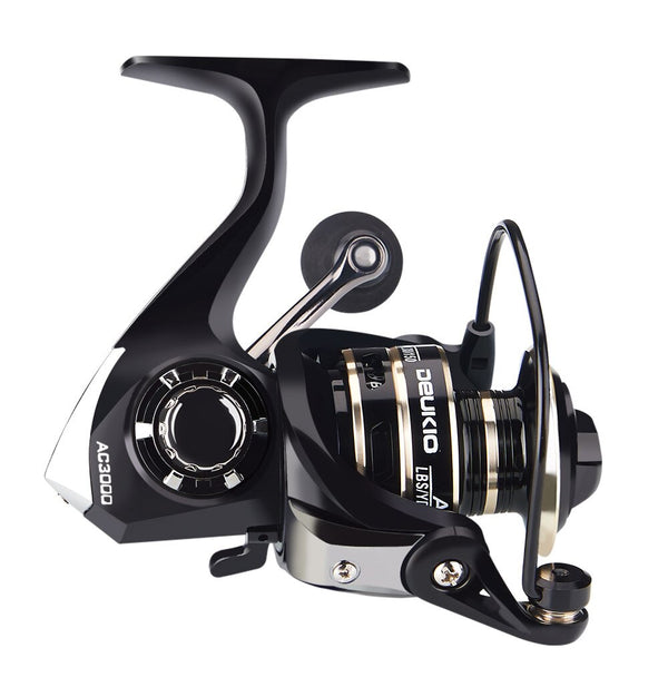 New 13+1BB Fishing Spinning Reel 2000-6000 No Gap Metal Spool Gear Ratio 5.2:1  Reel Carp Fishing Gear Pesca