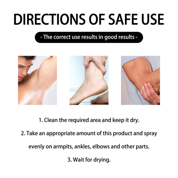 Antiperspirant, Underarm Sweat Odor Body Odor Cleansing Refreshing Fragrance Spray