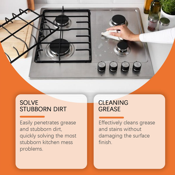 Kitchen Grease Cleaner Kitchen Hood Cooktop Grease Cleaner Multi-Effect Decontamination Cleaner