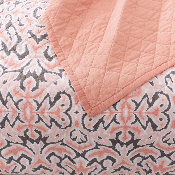 Kasentex 100% Cotton Summer Ultra Soft Floral Design 3 Piece Reversible Bedding Set, Room Decor, Graduation Gifts