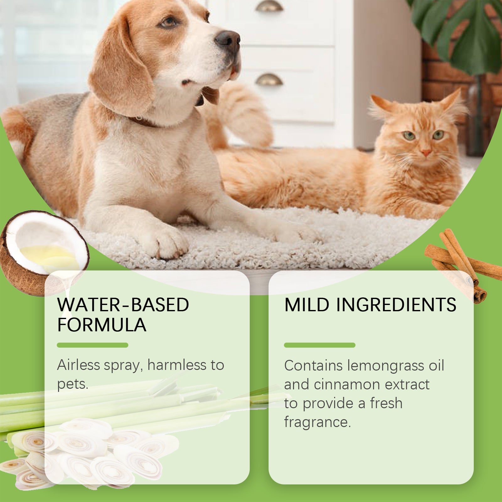 Pet Odor Spray, Indoor Pet Area Odor Cleaning And Fragrance Lasting Guardian Refreshing Spray