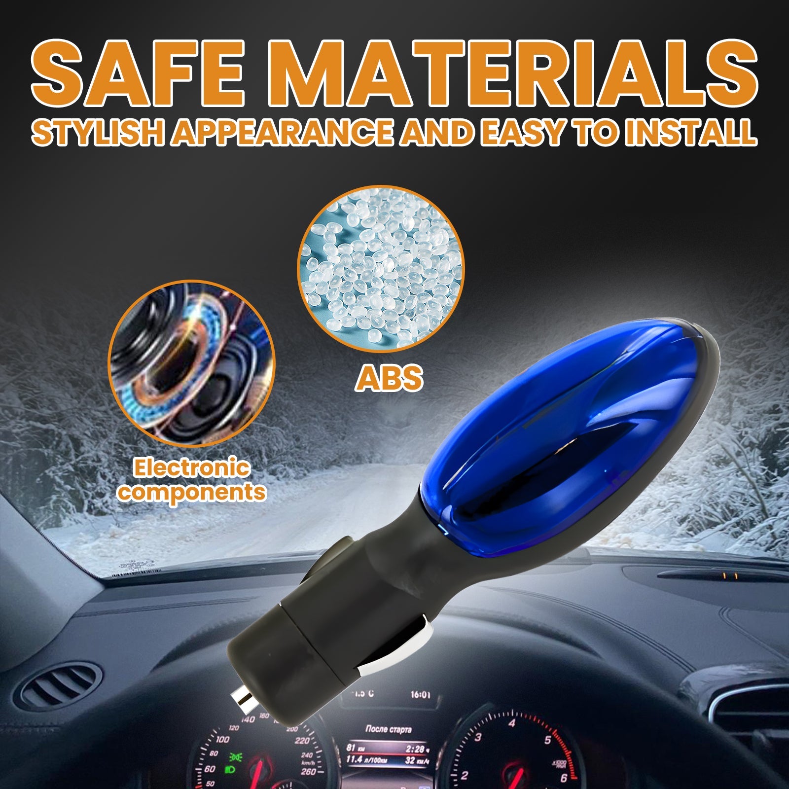 Electromagnetic Heating Snow Removal Device, Car Glass Snow Removal Defrosting Portable Car Deicing Instrument