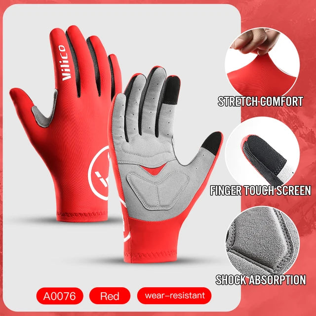 Outdoor mountain bike riding gloves shock-absorbing and anti-skid bike gloves