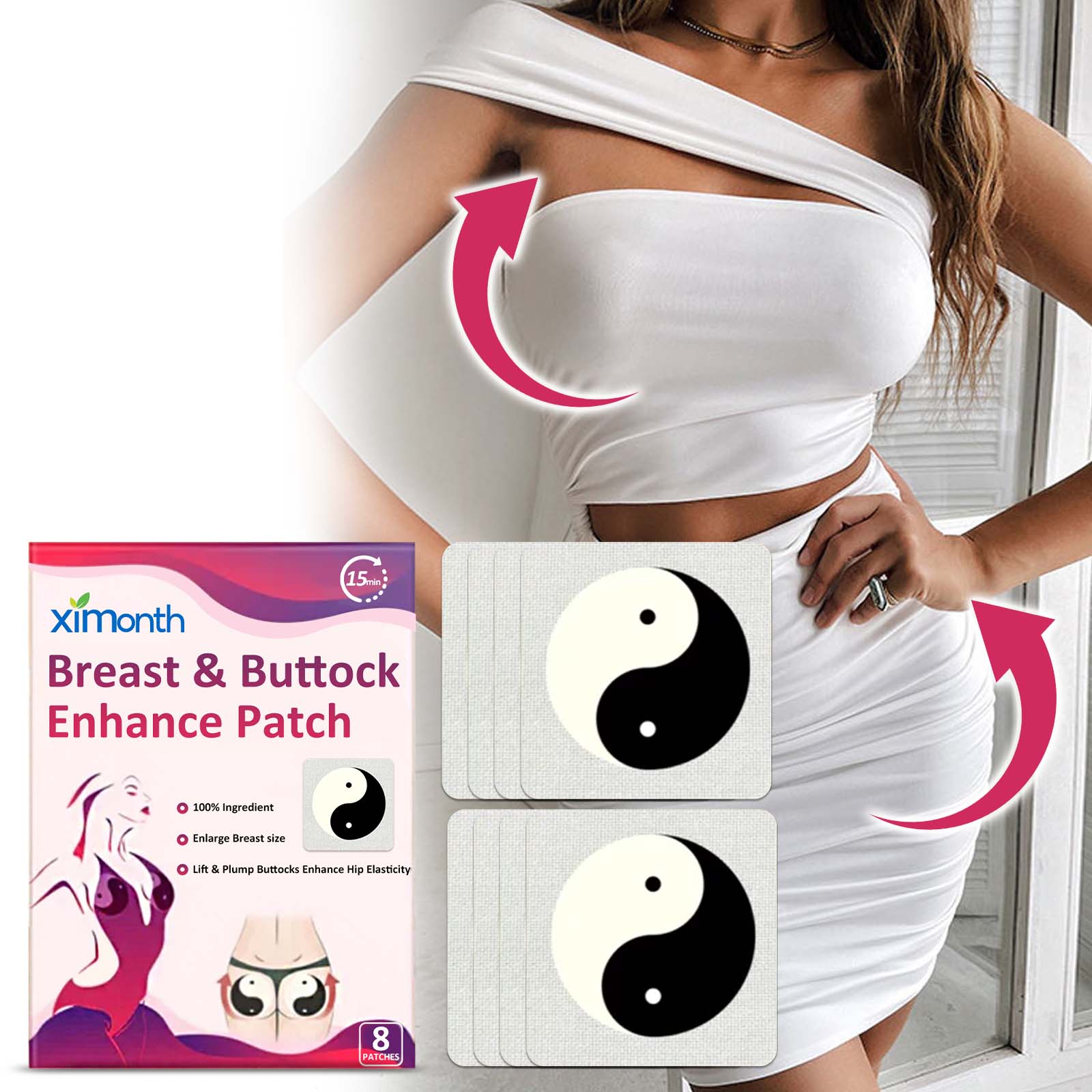 Breast & Buttock Enhance Patch, Plump Chest Firm And Full To Highlight The Curve Of The Hip Body Shaping Patch