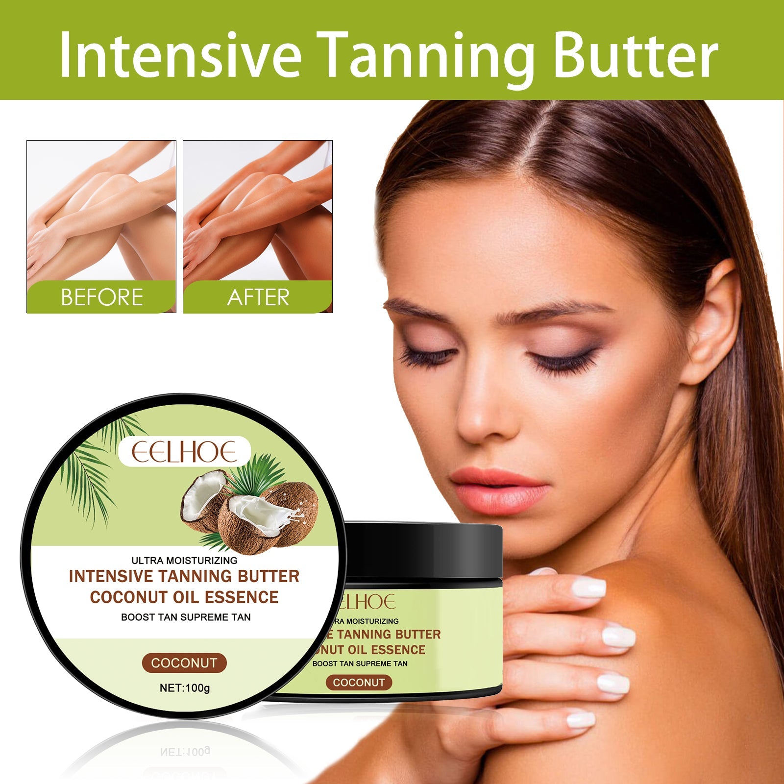 Intensive Tanning Butter, Outdoor Sunbathing Evenly Helps Tan To Create Tan Skin Moisturizing Cream