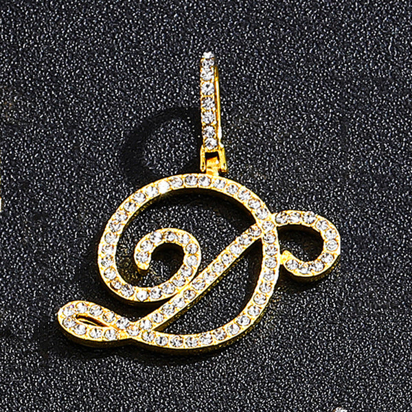 Hip hop accessories grass letter pendant melon seed buckle Cuban chain accessory