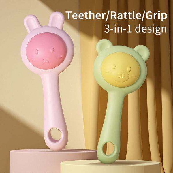 Baby Ringing Bell Toy Can Bite Water Boiled Small Sand Hammer Hand Ringing Bell Sand Hammer