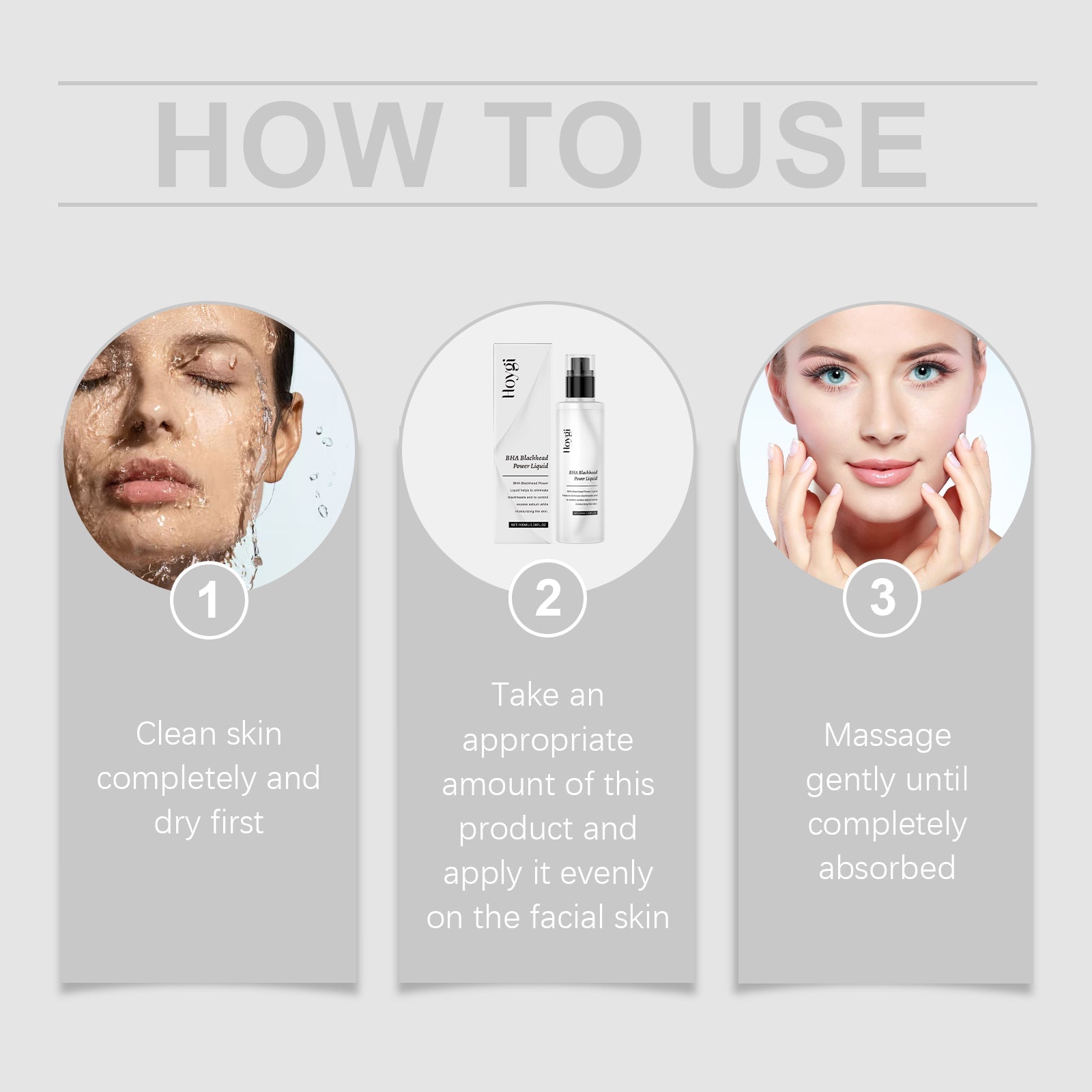 Salicylic Acid Exfoliating Essence Moisturizes Facial Skin Pores, Hydrates And Nourifies