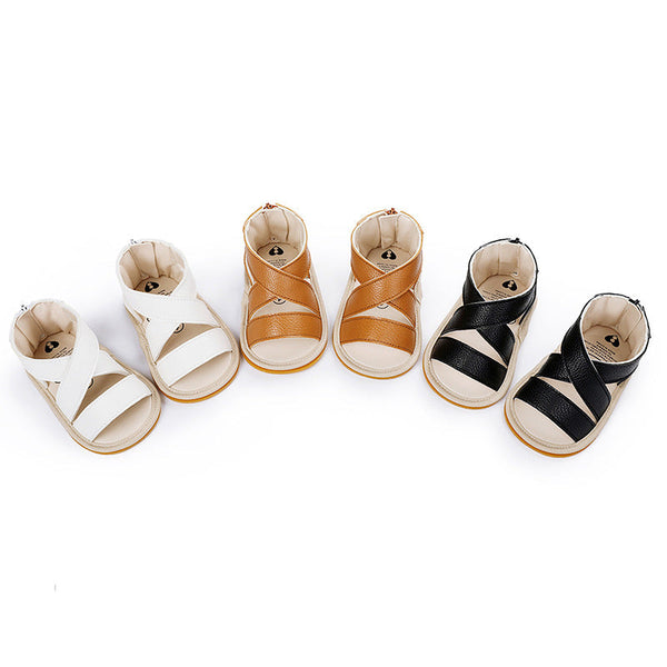 Baby Boy Summer Sandals Rubber Sole Breathable Toddler Shoes 0-3-6-9-12 Months Shoes