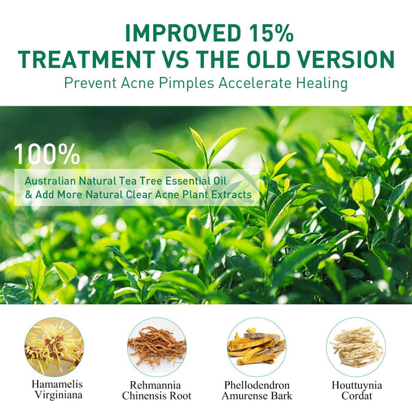 Tea Tree Oil Acne Serum, Remove Acne, Clear Acne, Repair Skin, Lighten Acne Printing Face Essence